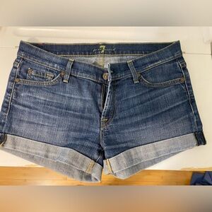 7 For All Mankind Dark Blue Denim Jeans